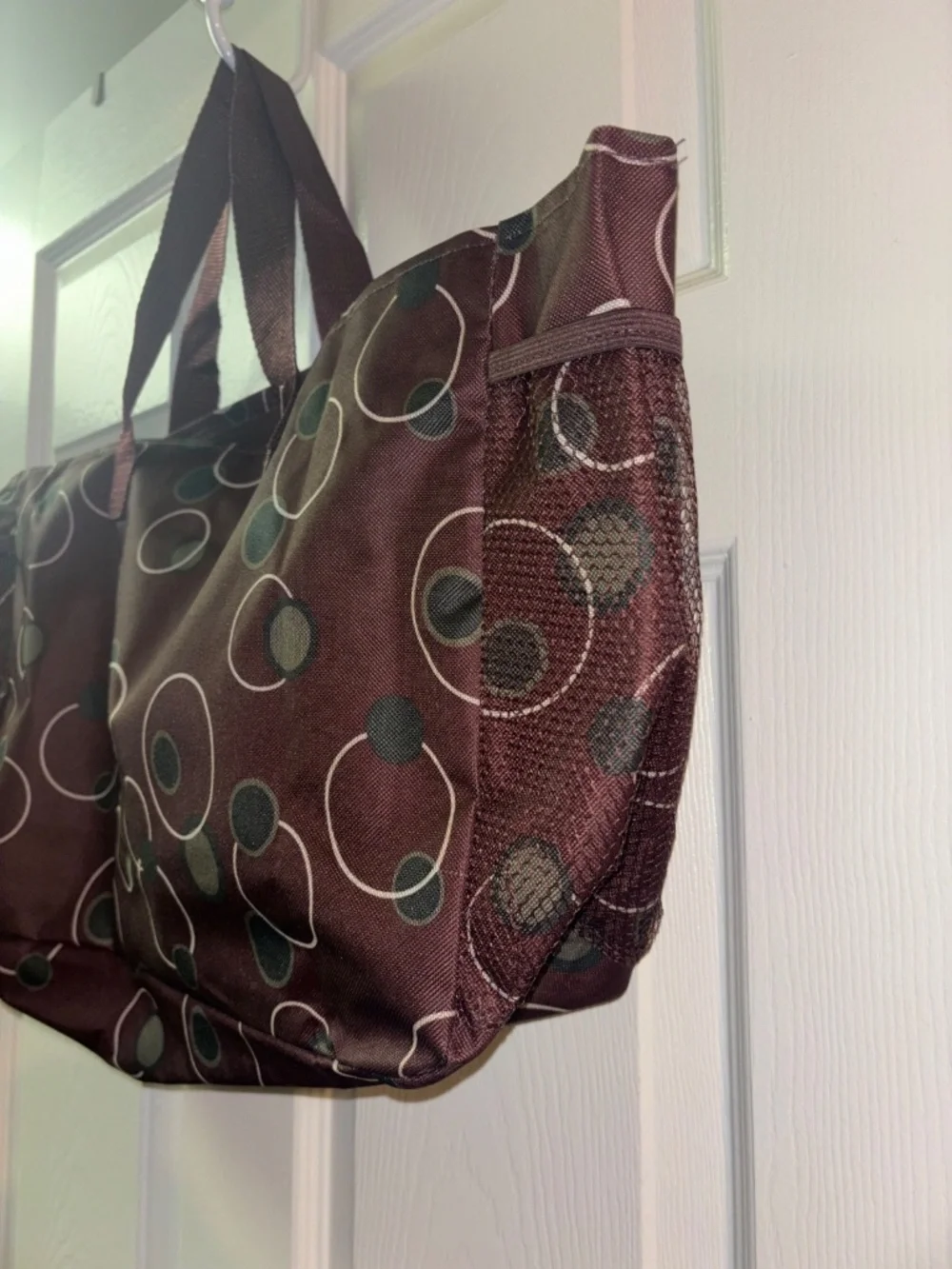 Brown & Green Tote Bag - Very Clean & Spacious